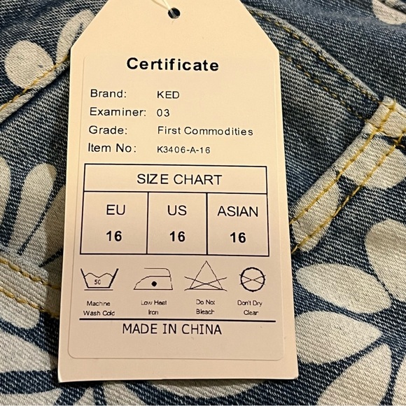 New Collection Ked Women Laser Daisy Flower Barrel Jeans Hippy Boho Slouchy Sz16 - Picture 6 of 8